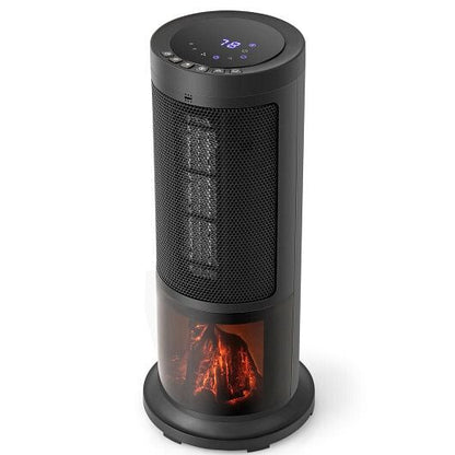 17 Inch 1500W Portable Tower Space Heater with 135?° Oscillation-Black