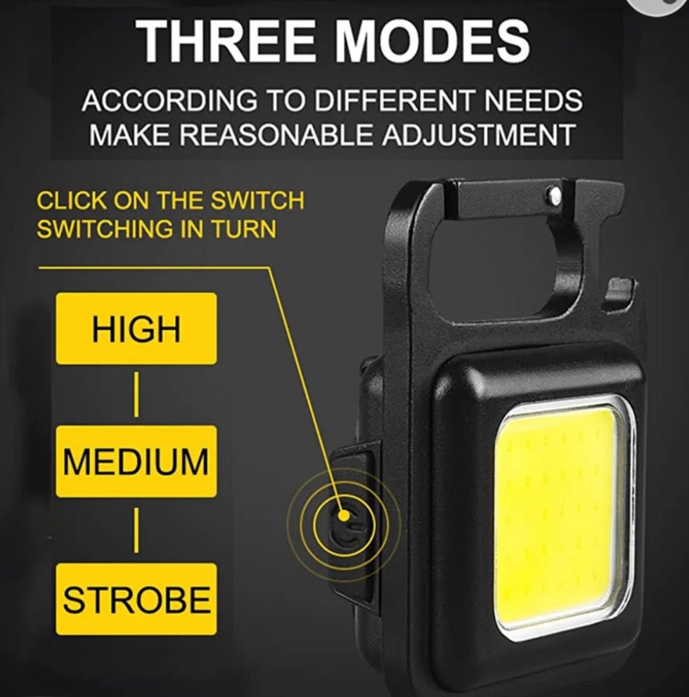 Key Chain with Led Light lighting modes