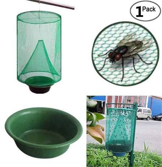 Chemical-free fly catcher for outdoor pest protection