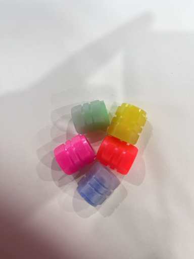 Set of valve covers in multiple colors