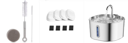 Stainless Steel Smart Pet Water Dispenser Automatic Circulation Large Capacity - More4LessLB