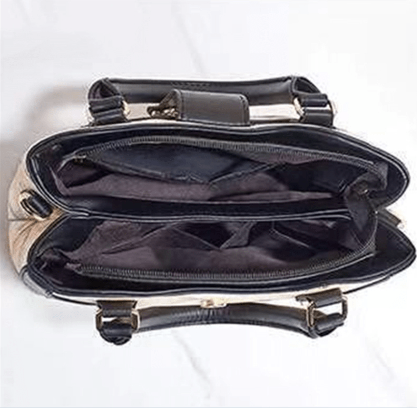 Urban Minimalist Women's Handbag Set – Elegant Chain Accent Shoulder Bag - More4LessLB