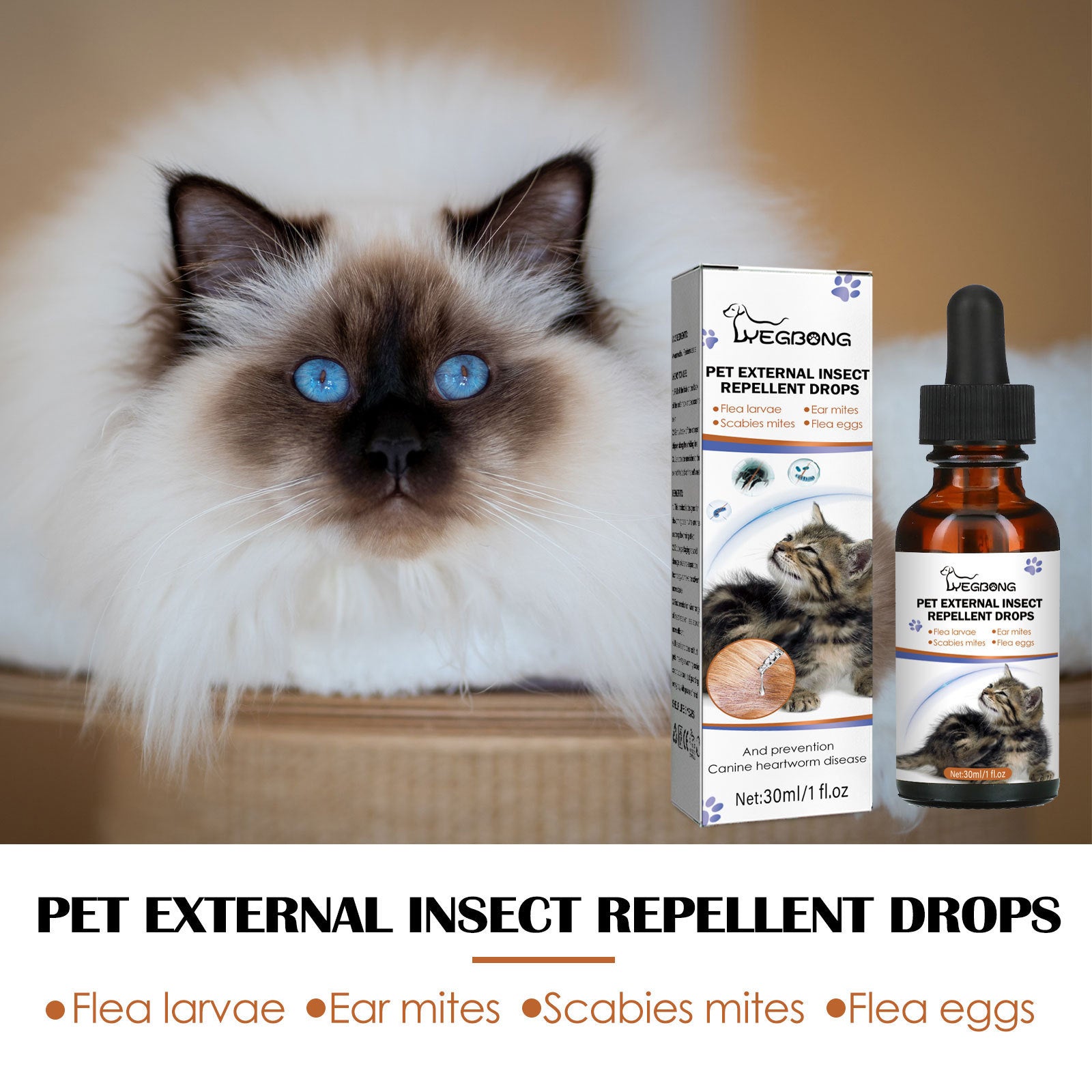 Dog Cat Drops Spray Cleaning Remove Lice Tick Flea - More4LessLB