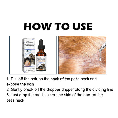 Dog Cat Drops Spray Cleaning Remove Lice Tick Flea - More4LessLB