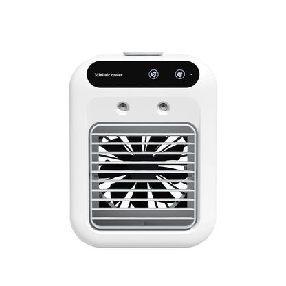 Portable USB Mini Air Cooler – Personal Cooling Fan with Mist & Ice Cooling - More4LessLB