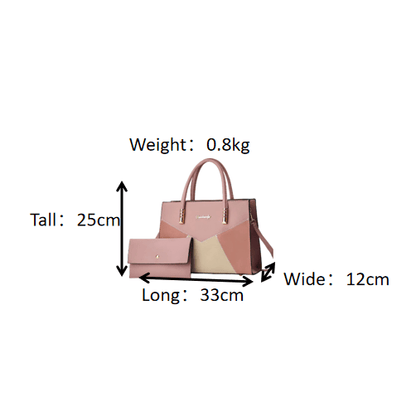 2 - in - 1 Elegant Women's Large Capacity Tote Bag – Stylish Everyday Shoulder Handbag - More4LessLB