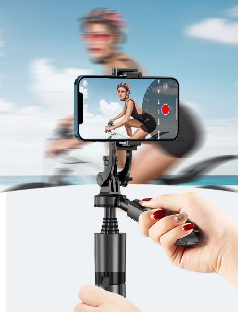 360° Auto Face Tracking AI Gimbal – Smart Phone Holder Tripod for Video, Vlog & Live Streaming - More4LessLB