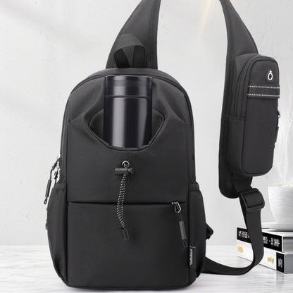 Men's Oxford Cloth Splash - proof Shoulder Crossbody Chest Bag - More4LessLB