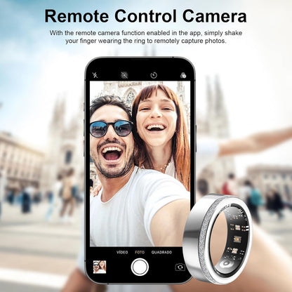 2025 New Smart Ring For Women Luxury Elegant Diamond Ring With Visible Tech Core Heart Rate Sleep Tracker Fitness Health Monitor IP68 Waterproof Compatible - More4LessLB