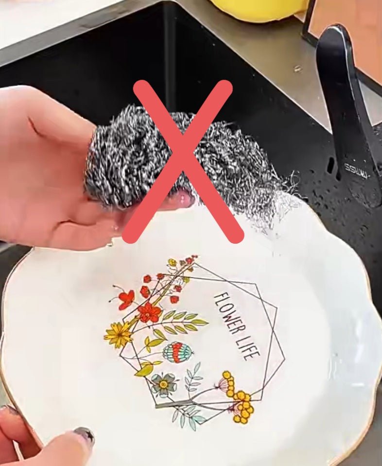 No for using old ways in cleaning dishes