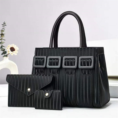 Three - Piece Sets Fashion Women's Large Capacity Tote Bag – Elegant Everyday Handbag - More4LessLB