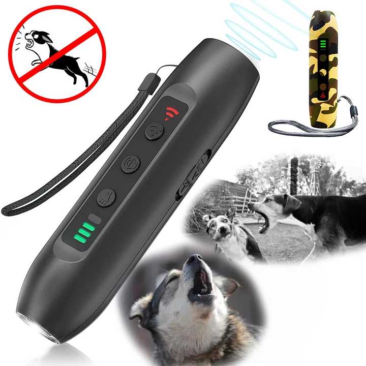 Dog & Wild Animal Repeller device – ultrasonic, LED light