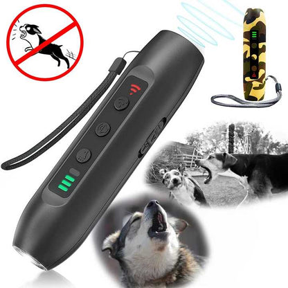 Dog & Wild Animal Repeller device – ultrasonic, LED light