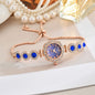 Free Pull-out Bracelet Women's Watch Fashion Color Diamond