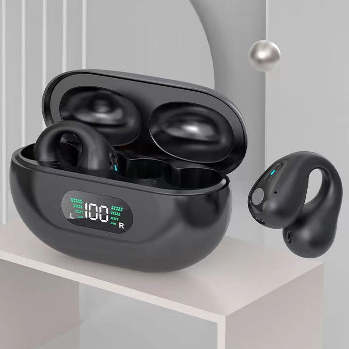 Bone Conduction Headphones TWS Earbuds Ear Clip Bluetooth 5.3 Touch Wireless Earphone In - Ear Bass HIFI Sports Headset - More4LessLB