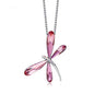 Ladies' Fashion Minimalist Versatile Crystal Dragonfly Necklace