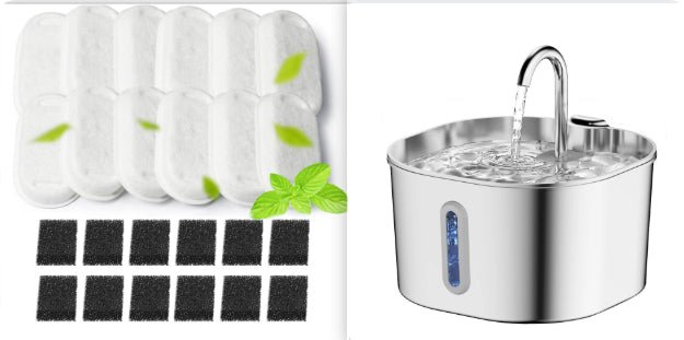 Smart Circulating Pet Water Dispenser – Stainless Steel, Large - More4LessLB