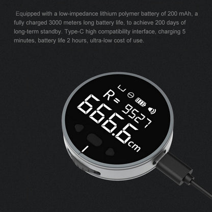 Mini Digital Measuring Wheel – Rechargeable Pocket Electronic Ruler - More4LessLB
