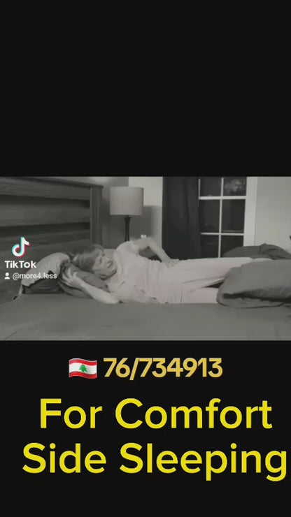 Healthy leg pillow front view – 25x25x15 cm

Leg pillow supporting spine alignment

Removable washable cover of leg pillow