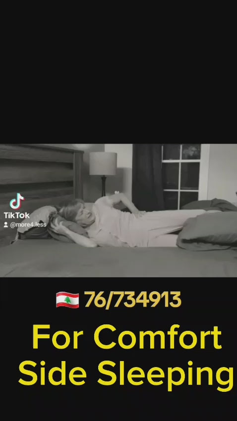 Healthy leg pillow front view – 25x25x15 cm

Leg pillow supporting spine alignment

Removable washable cover of leg pillow